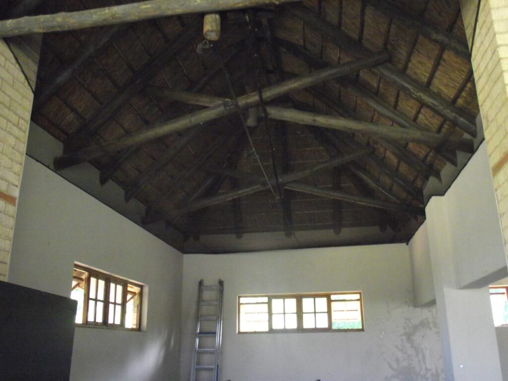 Bird netting installed at the lion enclosure at the Johannesburg Zoo