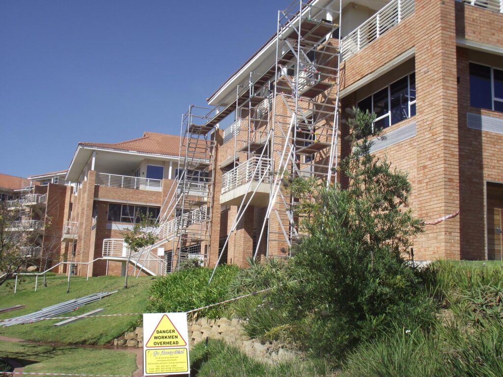 Bird proofing using scaffolding